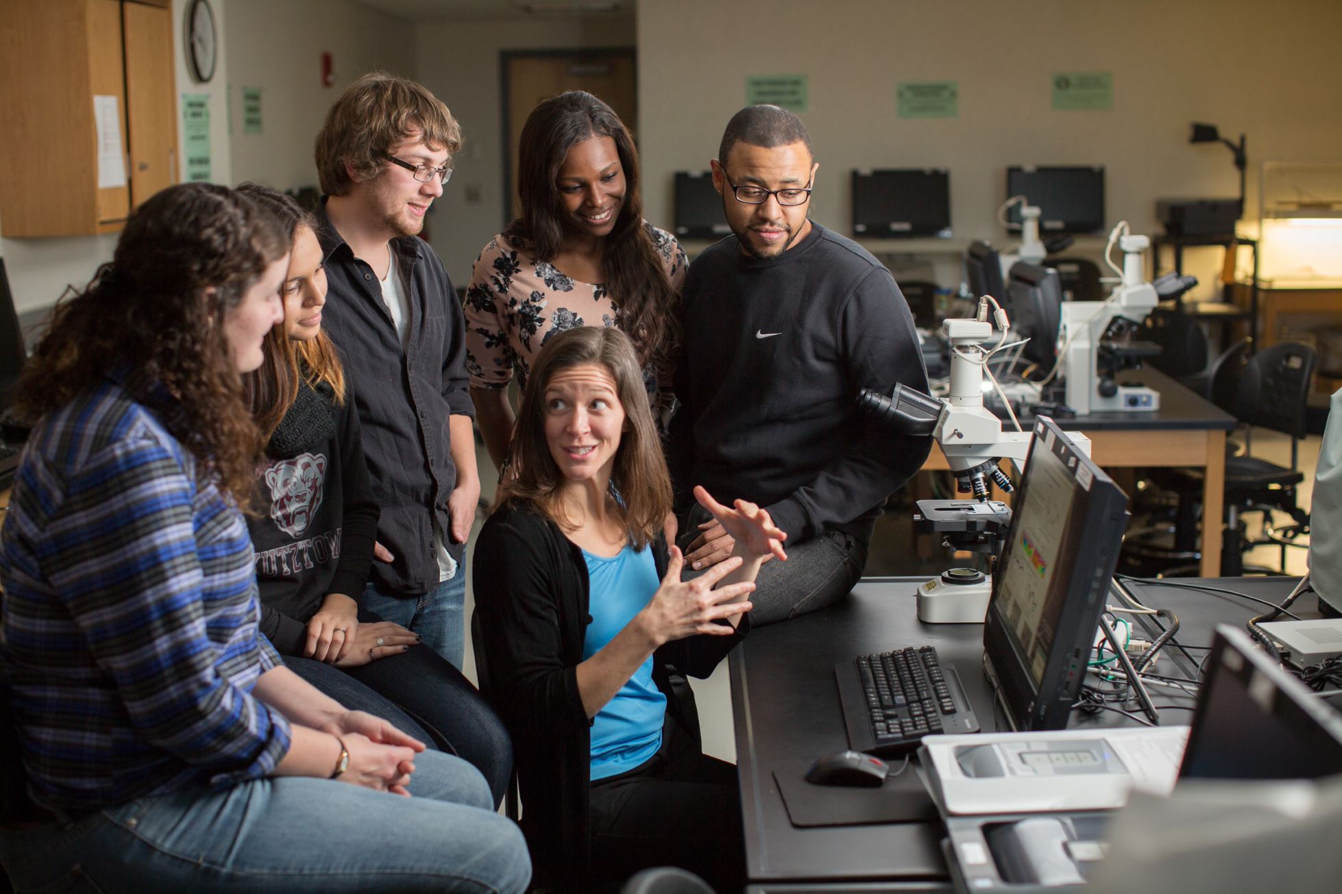 Students Learning from Professor